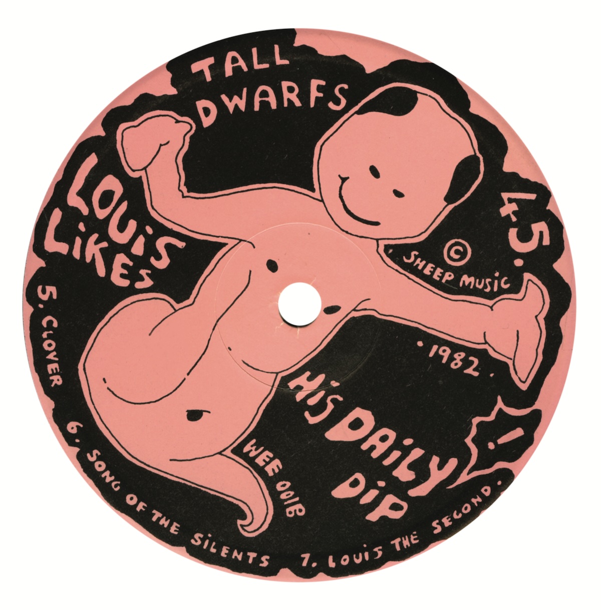 Tall Dwarfs Louis Likes His Daily Dip EP, 1982 (WEE001) 